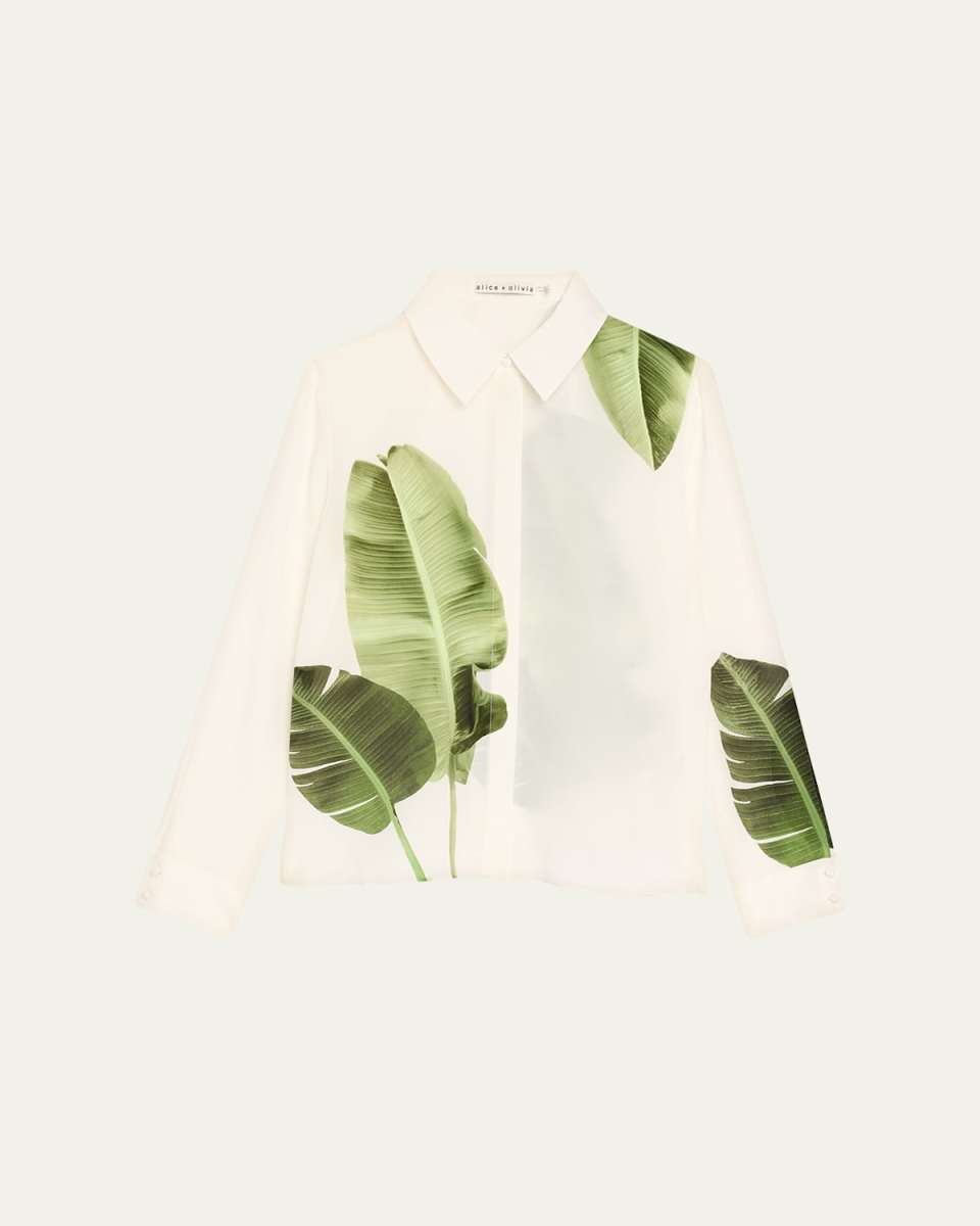 Jungle Palm Willa Placket Top